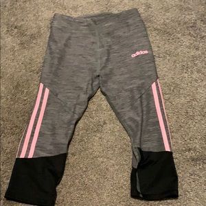 Girls adidas Capri pants medium 10/12